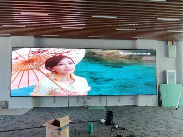 潍坊市P1.53led小间距屏安装案例